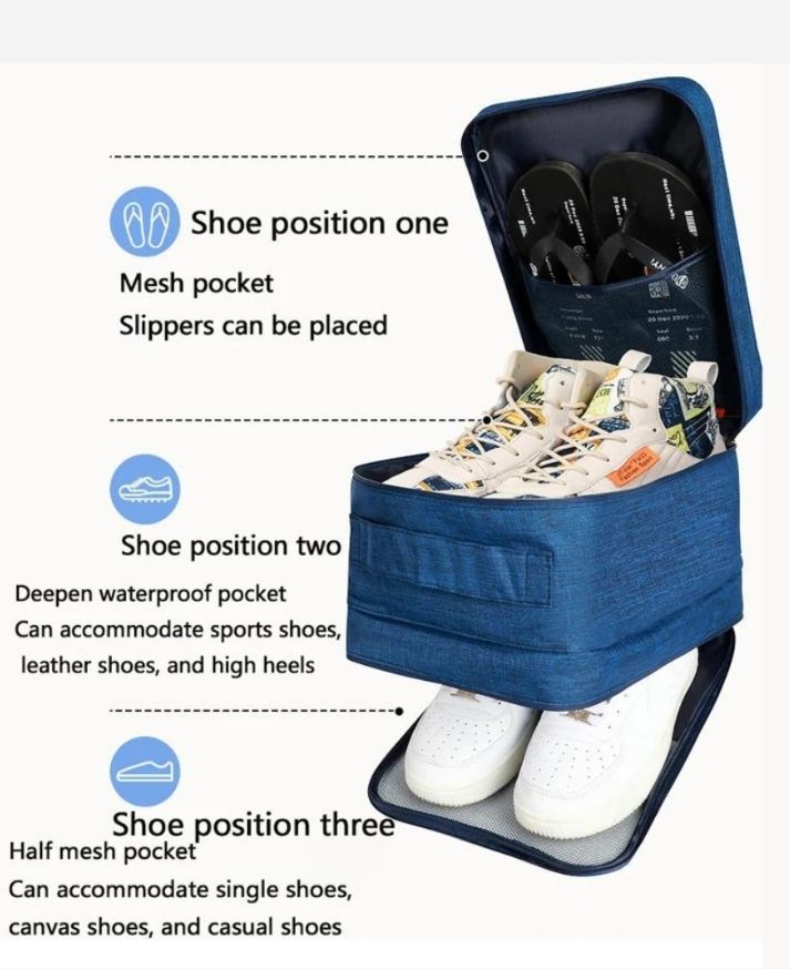 Shoe Bag Blue