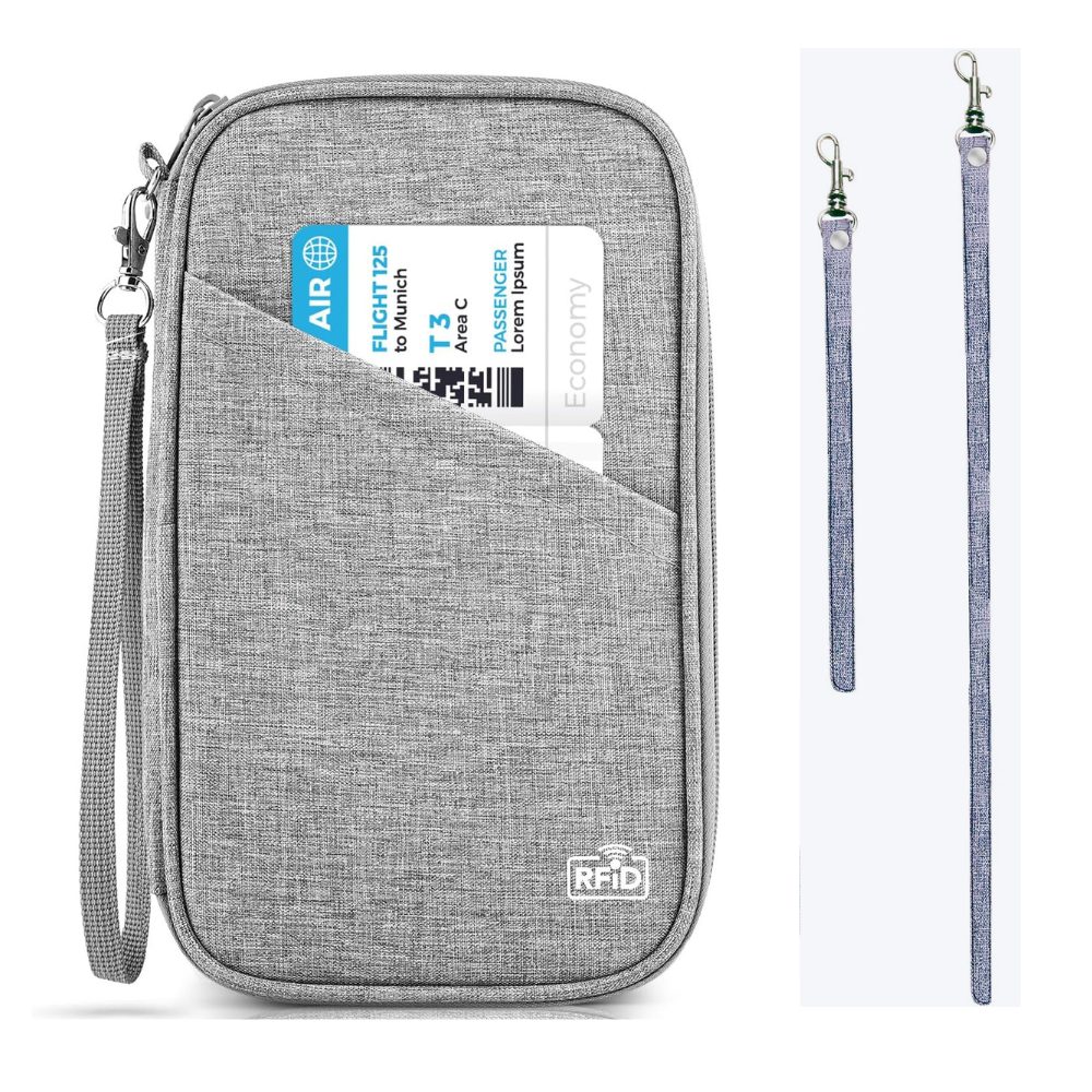 Travel Passport Wallet Organizer for Men and Women