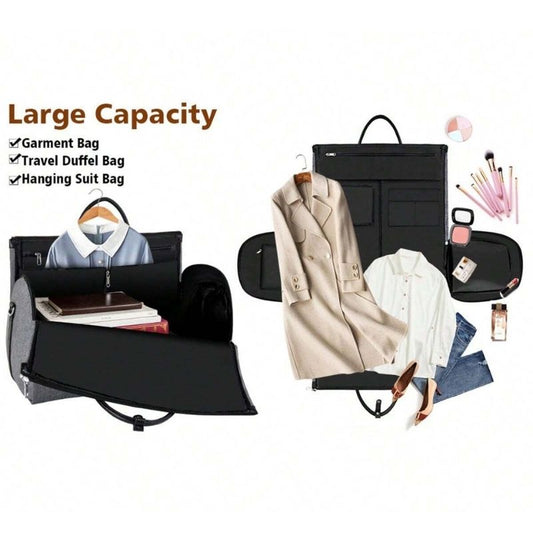 Convertible Garment Bag All in 1 PU Leather