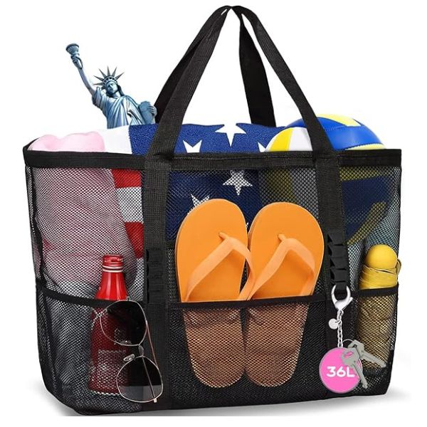 Fuoco®️ Mesh Beach Bag