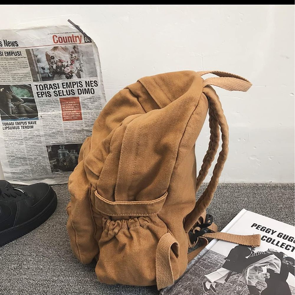 Canvas School Laptop Bag for Men Women