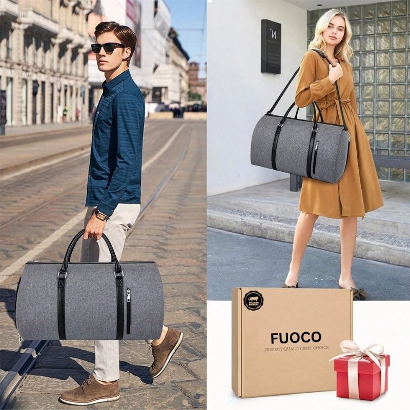 Convertible Garment Bag All in 1 PU Leather