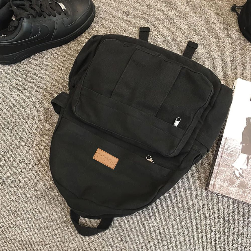 Canvas School Laptop Bag for Men Women