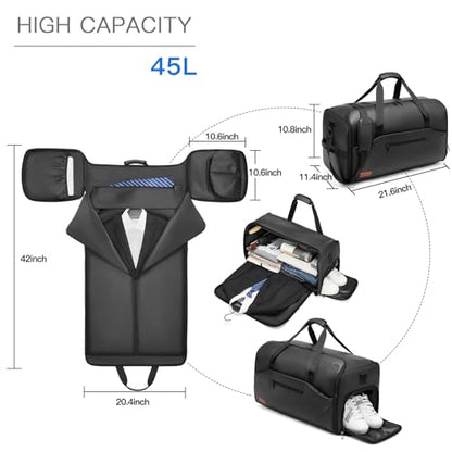 Garment Duffle Bags for Travel Suit Bag with Shoulder Strap for Men Women