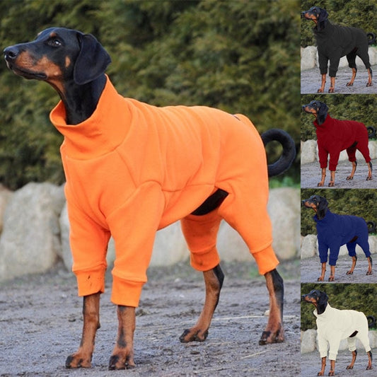 Dog jumpsuit Pajamas Fleece Warm and Thick Clothe